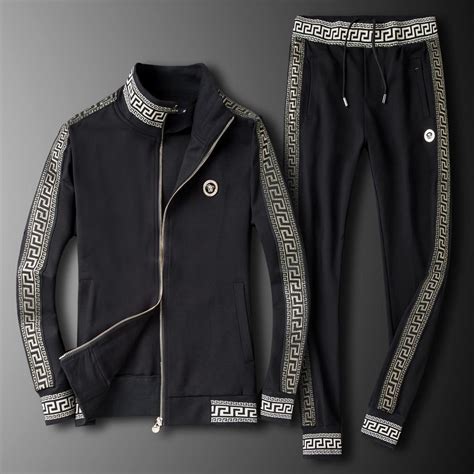 versace tracksuit top n pants|versace men's tracksuit alternatives.